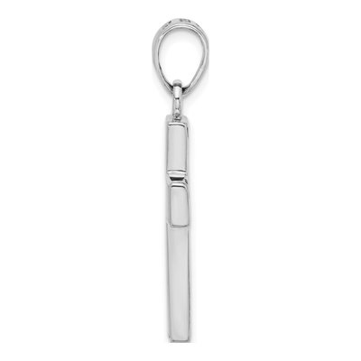 Sterling Silver Mother of Pearl Reversible Cross Pendant – view 2