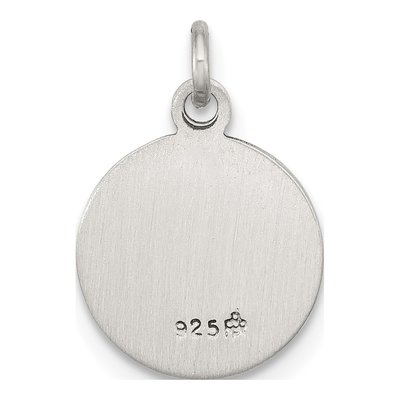 Sterling Silver Antiqued of Guadalupe Medal Pendant – view 3