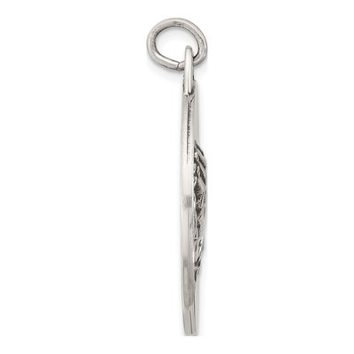 Sterling Silver Praying Hands Serenity Prayer Pendant – view 2