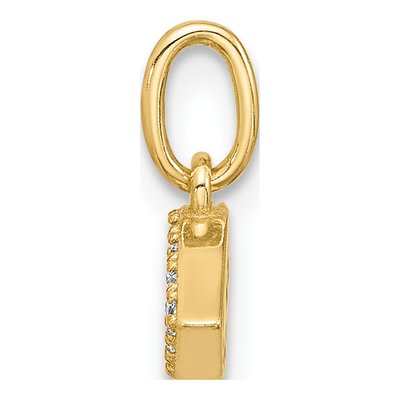 Gold-Plated Sterling Silver CZ Evil Eye Pendant – view 3