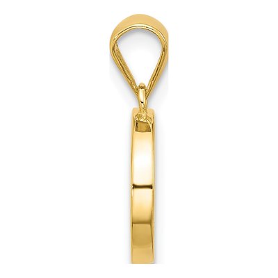 Gold-Plated Sterling Silver CZ Hamsa Pendant – view 3