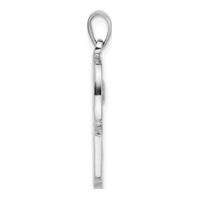 Sterling Silver CZ Hamsa Eye Pendant – view 3