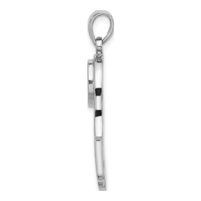 Sterling Silver Mother of Pearl Hamsa Pendant – view 2
