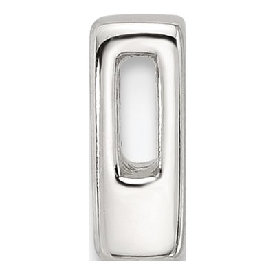 Sterling Silver Letter B Slide Pendant – view 2