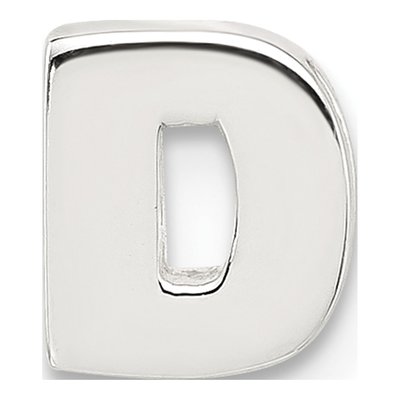 Sterling Silver Letter D Charm