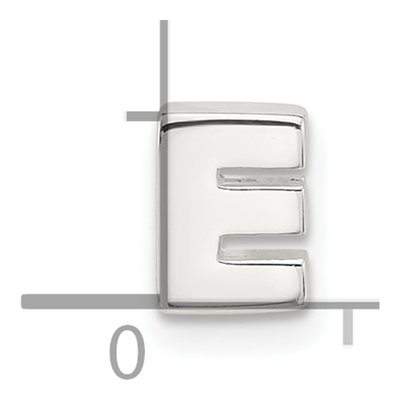 Sterling Silver Letter E Charm – view 4