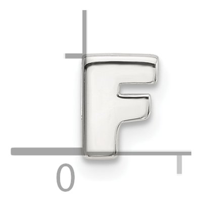 Sterling Silver Letter F Charm – view 5