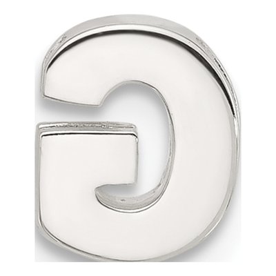 Sterling Silver Letter G Charm – view 4