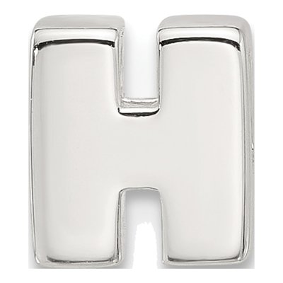 Sterling Silver Letter H Charm