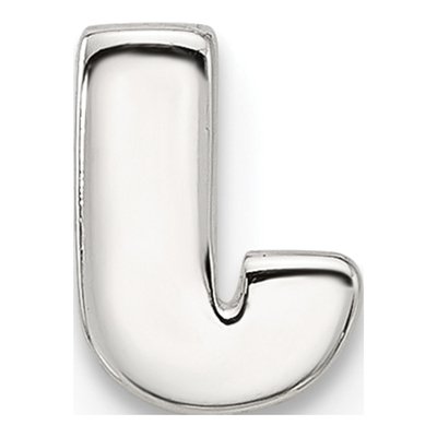 Sterling Silver Letter J Charm – view 3