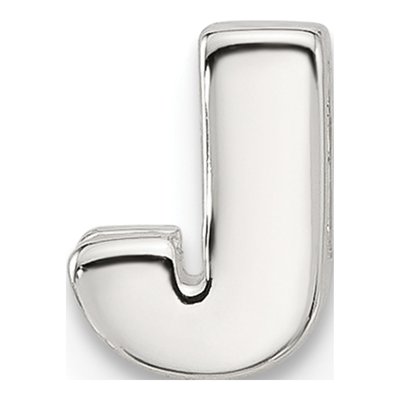 Sterling Silver Letter J Charm