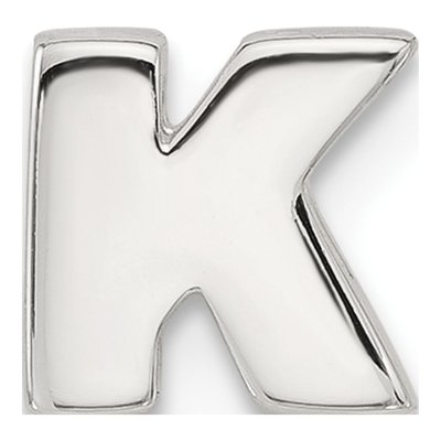 Sterling Silver Letter K Charm