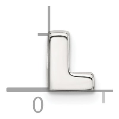 Sterling Silver Letter L Charm – view 4