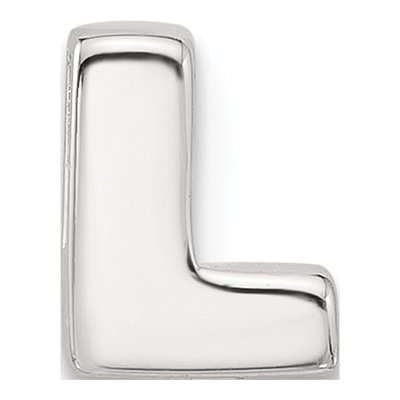 Sterling Silver Letter L Charm