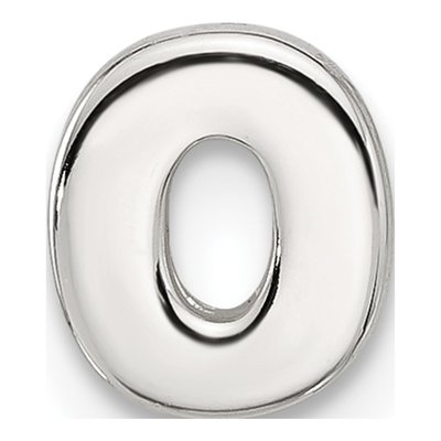 Sterling Silver Letter O Charm – view 4
