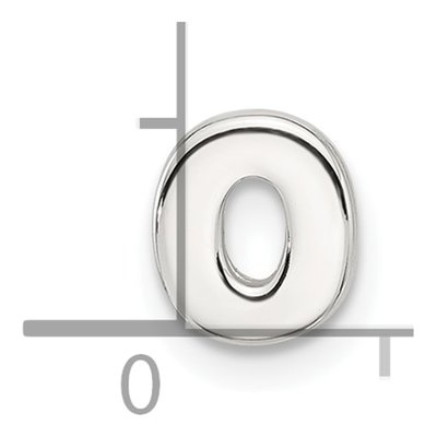 Sterling Silver Letter O Charm – view 5