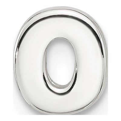Sterling Silver Letter O Charm