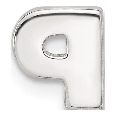 Sterling Silver Letter P Charm – view 4