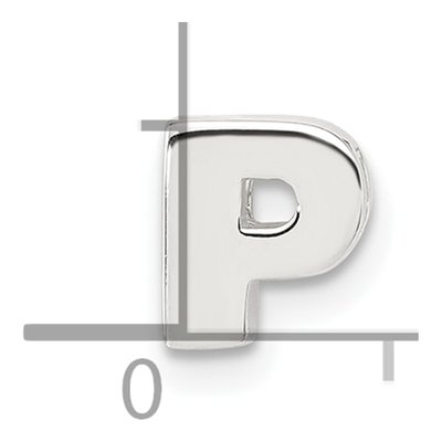 Sterling Silver Letter P Charm – view 5