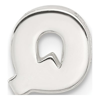 Sterling Silver Letter Q Charm – view 4
