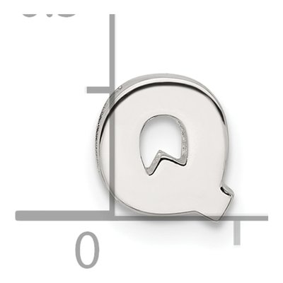Sterling Silver Letter Q Charm – view 5