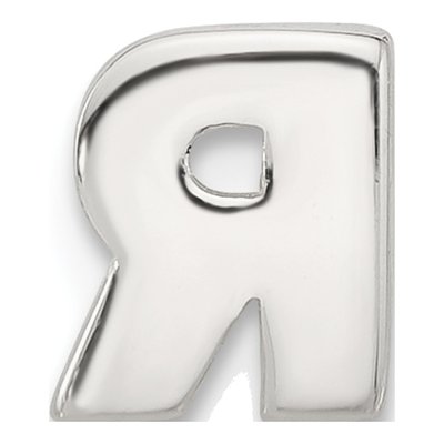 Sterling Silver Letter R Charm – view 4