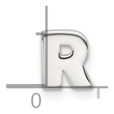 Sterling Silver Letter R Charm – view 5