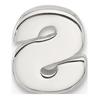 Sterling Silver Letter S Charm – view 4