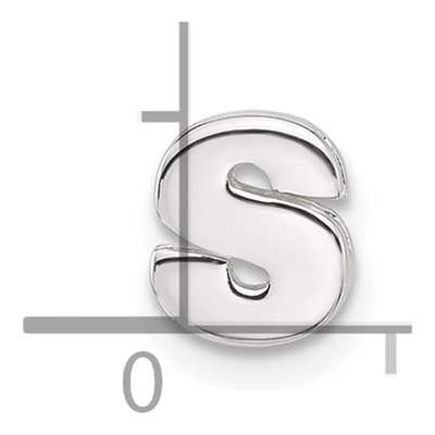 Sterling Silver Letter S Charm – view 5