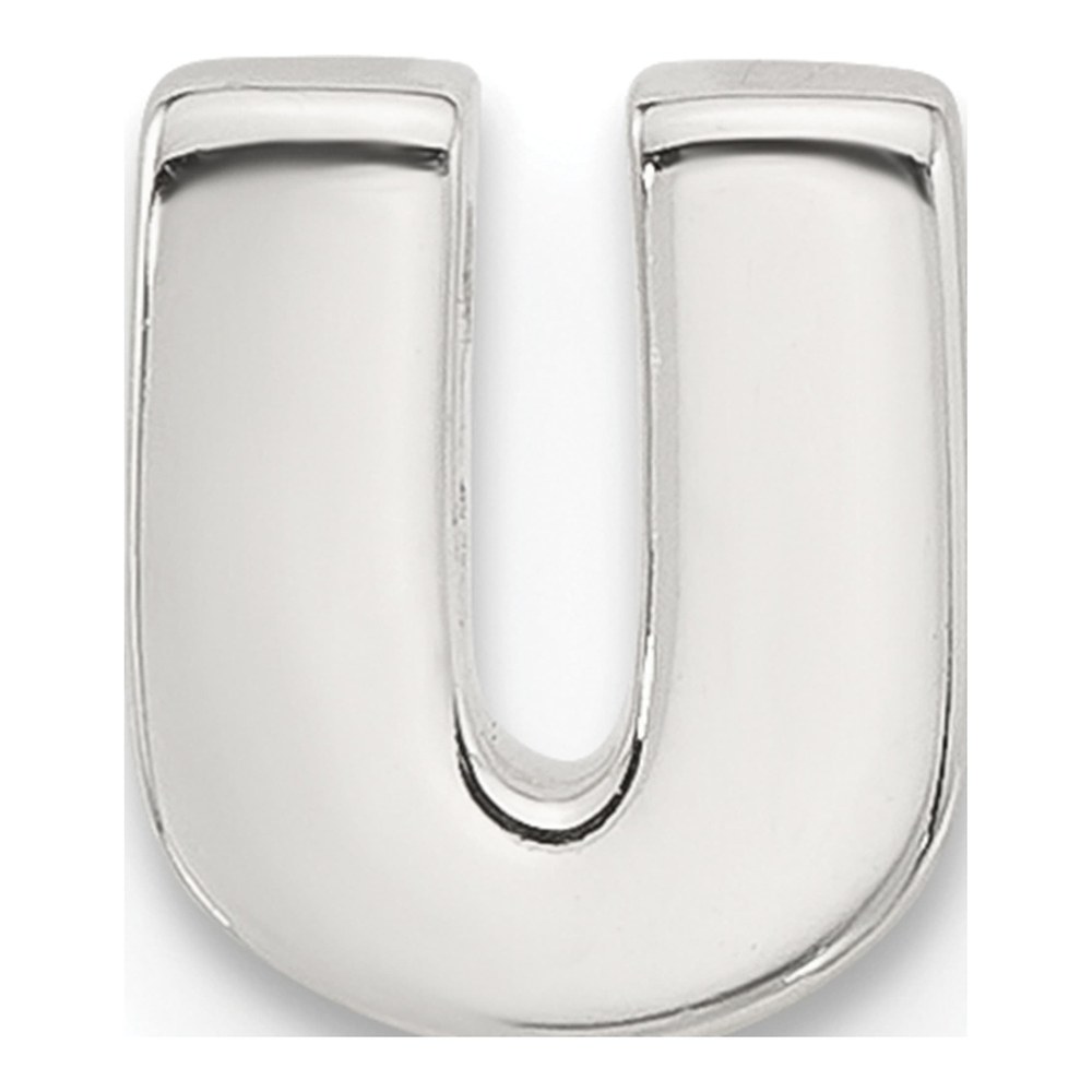 Sterling Silver Letter U Charm