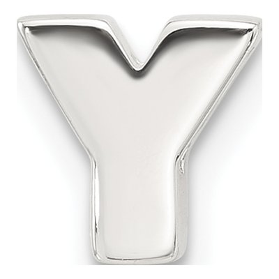 Sterling Silver Letter Y Charm – view 4