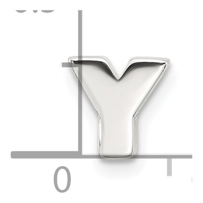 Sterling Silver Letter Y Charm – view 5
