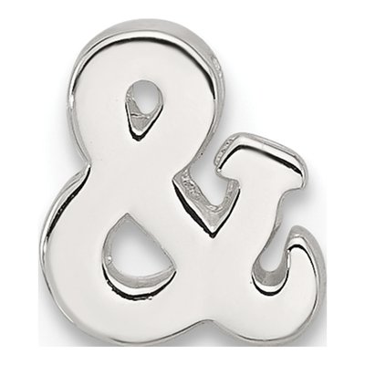 Sterling Silver Ampersand Charm