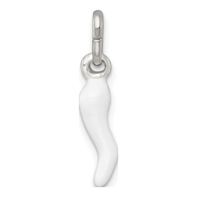 Sterling Silver Enamel Horn Pendant – view 4