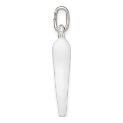 Sterling Silver Enamel Horn Pendant – view 3