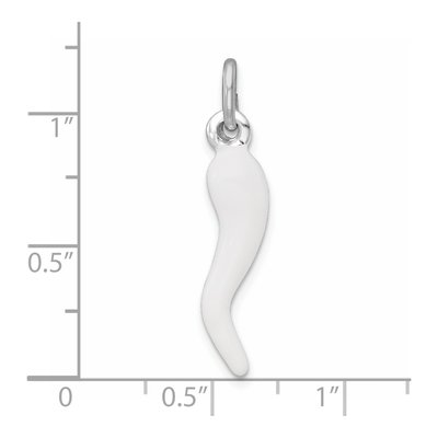Sterling Silver Enamel Horn Pendant – view 5