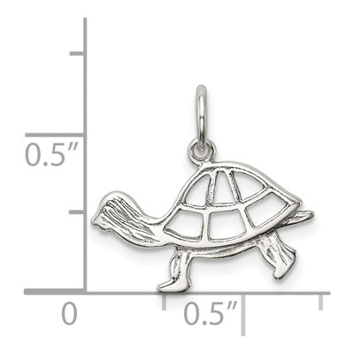 Sterling Silver Turtle Pendant – view 4
