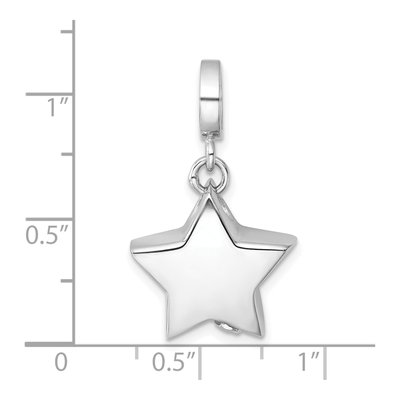 Sterling Silver Star Ash Holder Pendant – view 6
