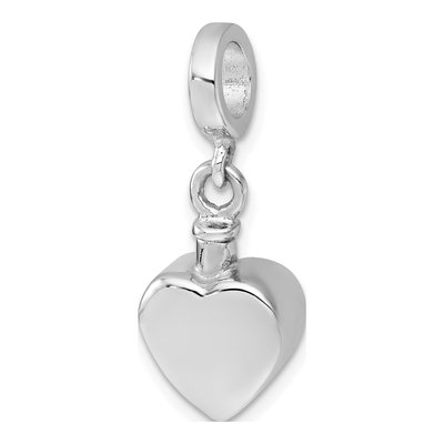 Sterling Silver Heart Ash Holder Pendant – view 5
