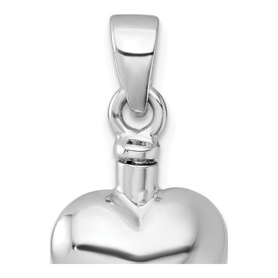Sterling Silver Heart Ash Holder Memorial Pendant – view 4