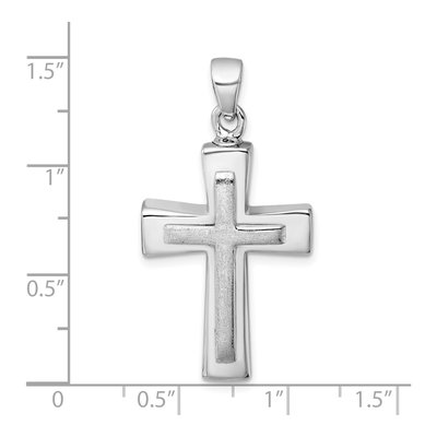 Sterling Silver Latin Cross Ash Holder Pendant – view 5