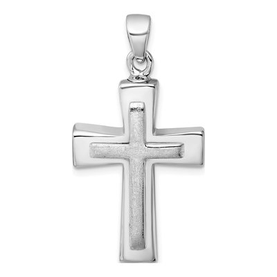 Sterling Silver Latin Cross Ash Holder Pendant