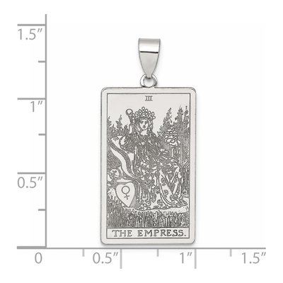 Sterling Silver Empress Tarot Card Pendant – view 5