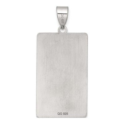 Sterling Silver Emperor Tarot Card Pendant – view 4