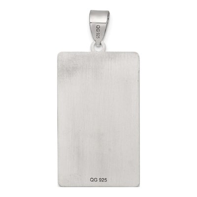 Sterling Silver Justice Tarot Card Pendant – view 4