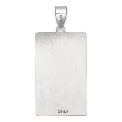 Sterling Silver World Tarot Card Pendant – view 4