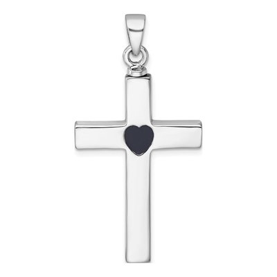 Sterling Silver Cross Ash Holder Pendant