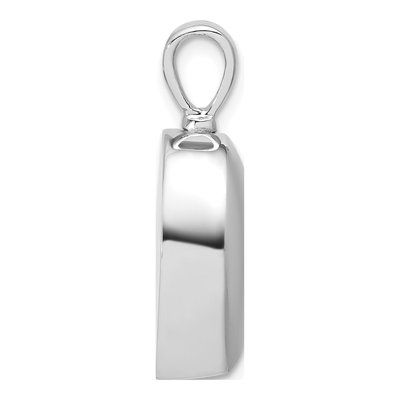Sterling Silver CZ Heart Ash Holder Pendant – view 3