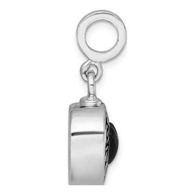 Sterling Silver Onyx Heart Ash Holder Pendant – view 3