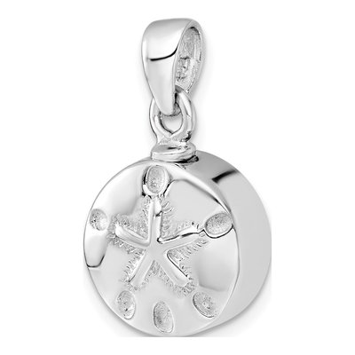 Sterling Silver Sand Dollar Ash Holder Pendant – view 5